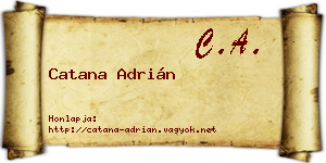 Catana Adrián névjegykártya